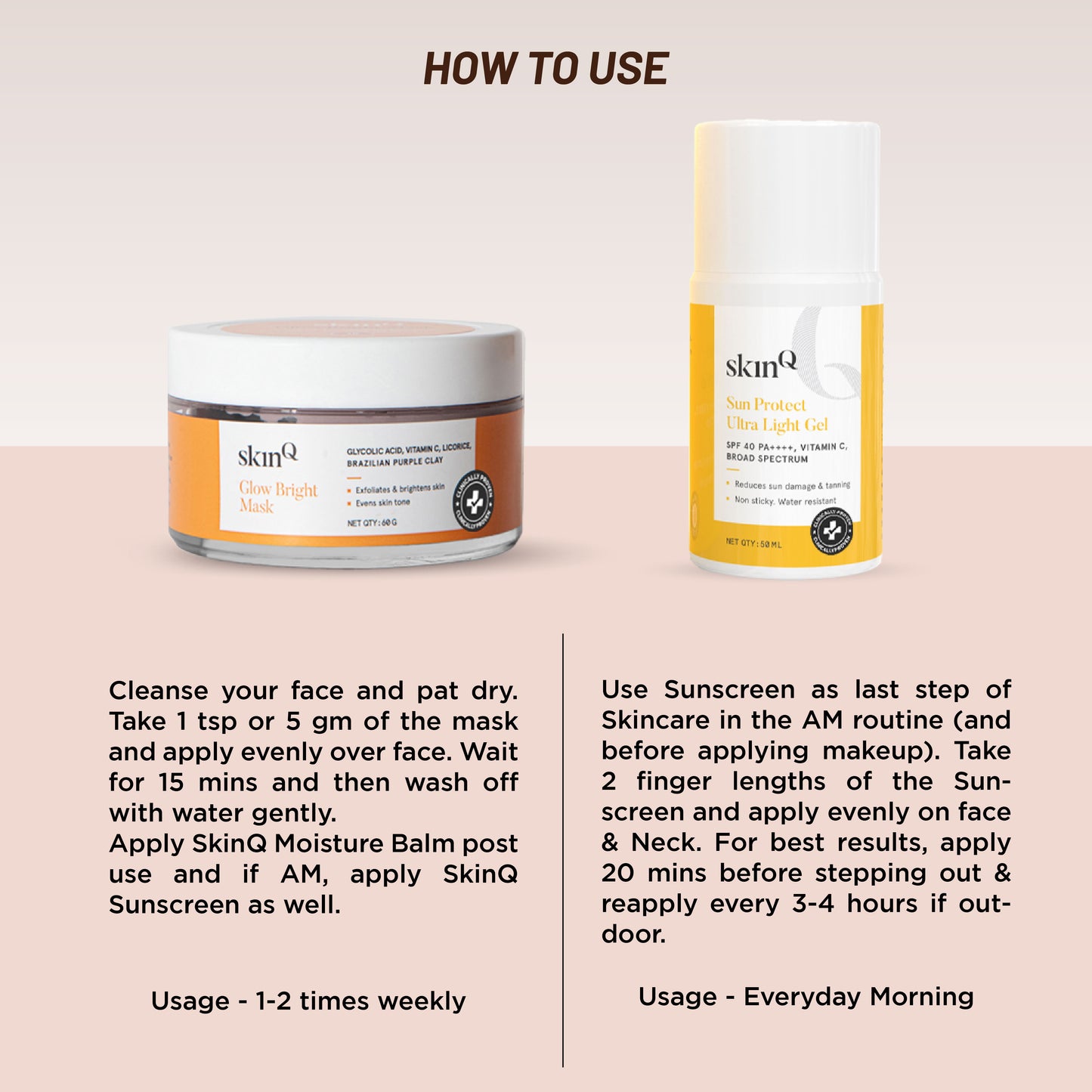 Glow & Protect Radiance Duo | Dermatologist-Recommended Skincare Products for Women and Men | Best Sunscreen and Face Mask Duo