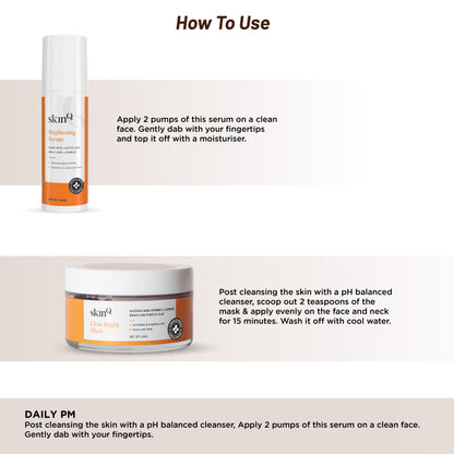 The Glowble Couple: Best Serum for Skin Brightening and Face Mask for Glowing Skin | Achieve Smooth and Glowing Skin
