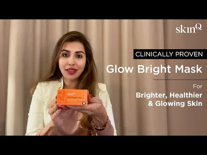 Glow Bright Mask: Instant Skin Brightening Niacinamide Face Mask | Ingredients Glycolic Acid and Niacinamide | DIY Face Mask for Glowing Skin